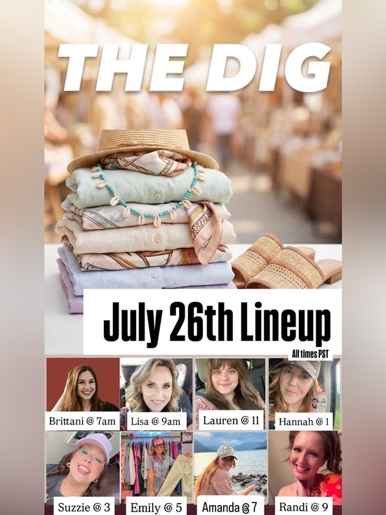 Sweaters - THE DIG- ALL DAY EVENT- EXCLUSIVELY The BINS- $5 starts. 
$25 GC Every 2 hours.